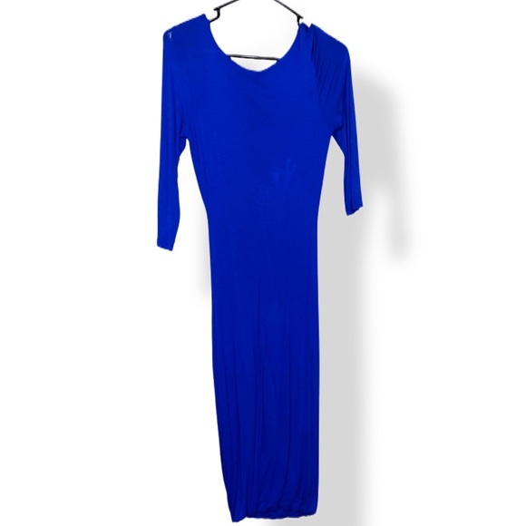 2 for $20 Midi Royal Blue Cut-Out Dress - Picture 3 of 3